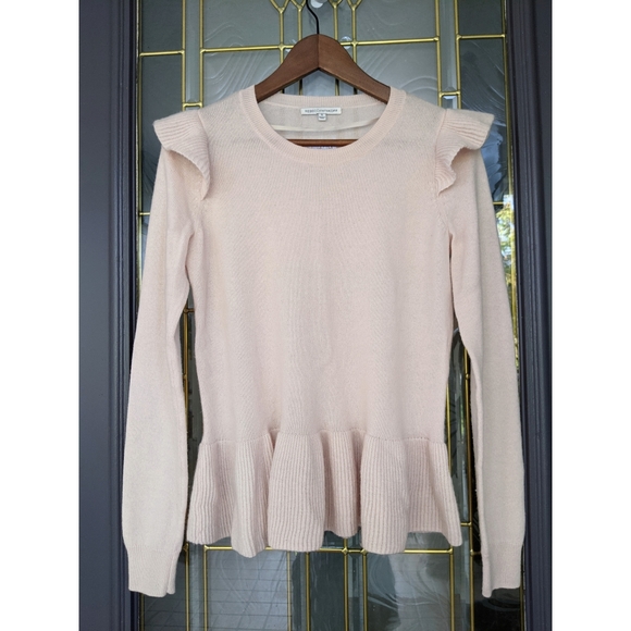 NEW Rebecca Minkoff Regina blush pink knit Sweater SM - Picture 2 of 10